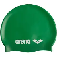 Arena Classic Unisex Soft Silicone Swim Cap til kvinder og m?nd Intensiv tr?ning og racing Komfortable skridsikre langt h?r sv?mmende hat gr?n
