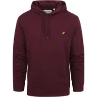 Lyle & Scott hættetrøje bordeaux Bourgogne måle