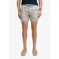 Superdry Superdrytil mænd. M7110520A Shorts Merchant hør grå (L), Casual, Linned