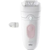 Braun Silk-epil 5-000, Pink, 28 pincetter, MicroGrip, 0,5 mm, Batteri, 40 min.