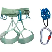 Black Diamond - Klatreseler - W Momentum Harness Package Desert Sage til Unisex - Størrelse M - Grøn