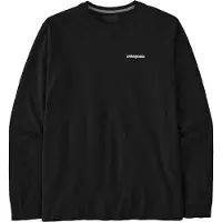 Patagonia - T-shirts - M's L/S P-6 Logo Responsibili-Tee Black til UnisexBomuld - Størrelse S - Sort