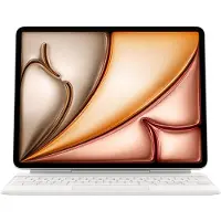 Apple Magic Keyboard - Tastatur og folio-kasse - med trackpad - Smart connector - QWERTY - dansk - hvid - for 13-inch iPad Air (M2, M3)