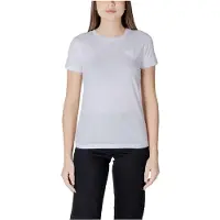 Armani Exchange A|X Armani Exchangetil kvinder. XW000831AF10356U0002 Regular fit T-shirt med hvidt ikon-patch (XS), Casual, Bomuld, Korte ærmer