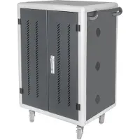 Assmann DN-45002 - Vogn med hjul (kun opladning) - for 30 tablets / notebooks - låsbar - stål - sort, RAL 9005 - skærmstørrelse: op til 16 - output: 5 V
