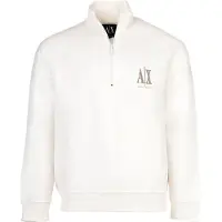 Armani Exchange A|X Armani Exchangetil mænd. XM000370AF10818U0009 Casual hvid sweatshirt (XL), Bomuld, Lange ærmer