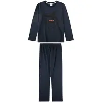 Sanetta Nattøj marin / orange / sort