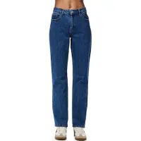 Pieces Pckylie Mw Straight Fit Jeans