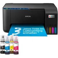Epson EcoTank ET-2861 - Multifunktionsprinter - farve - blækprinter - ITS - A4 (medie) - op til 10 spm (udskriver) - 100 ark - Wi-Fi, USB - sort