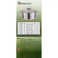 King Hoff „“ puodas, plienas, 20 cm skersmens, 3 l, „kinghoff“