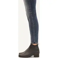 Caprice Bootie, blue, made of Leather with Block heel, Size 38