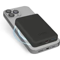 SBS TEBB5000MAG1CK, 5000 mAh, Lithium polymer (LiPo), Trådløs opladning, Sort