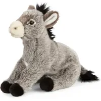 Living Nature Bamse - 24x22 cm - Æsel - Grå - - OneSize - Bamse