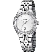 Festina Dameur F16867-1 Hvid/Stål Ø33 mm