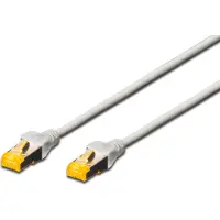 Digitus - Patchkabel - RJ-45 (han) til RJ-45 (han) - SFTP - CAT 6a - halogenfri, formet, knastfri - grå