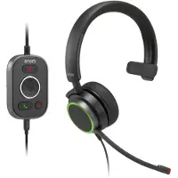 Snom A330M - Headset - på øret - kablet - USB, 3,5 mm jackstik