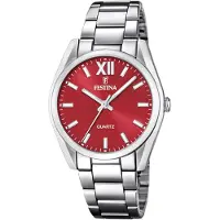 Festina Dameur F20622-B Boyfriend Rød/Stål Ø36.8 mm
