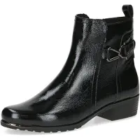 Caprice Bootie, black, made of Leather with Block heel, Size 38