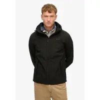 Superdry Superdrytil mænd. M5012103A Trekker softshell jakke med hætte, sort (XXL), Casual, Polyester