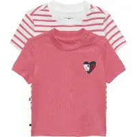 Tommy Hilfiger T-shirts - 2-pak - Flag Smile - Tropical Blush - - 62 - T-Shirt