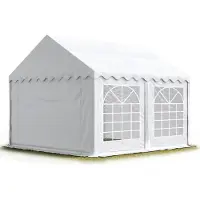 TOOLPORT 5x5m, Partytelt, PVC-teltdug, hvid