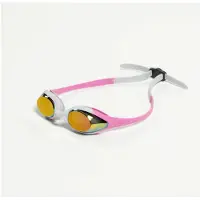 Arena Unisex Youth Spider Junior Swim Goggles Girls and Boys Alder 6 til 12 Anti-Fog Mirror Lens Let at justere rem No lækage lyserød/grå/lyserød