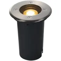 SLV SALASTO Nedgravning round rustfrit stål blænde GU10 max. 6W