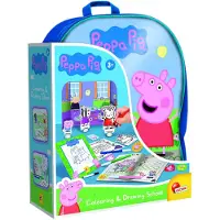 Lisciani Peppa Pig Børnerygsæk Med Tilbehør Til Leg Og Farvelægning