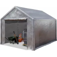 TOOLPORT 3x4m PE lagertelt, grå