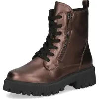 Caprice Bootie, brown, made of Leather with Block heel, Size 40