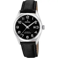Festina Herreur F20446-3 Sort/Læder Ø40 mm
