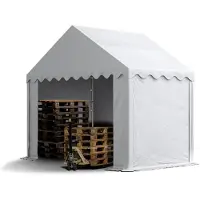 TOOLPORT 3x2m PVC lagertelt, hvid