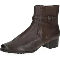 Caprice Bootie, brown, made of Leather and synthetic with Block heel, Size 37.5