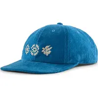 Patagonia - Vandretøj - Corduroy Cap Kaleido Flowers Shore Blue til UnisexBomuld - Blå