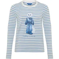 Cat e Lolette Shirts 'Cat in a Denim Suit' blå