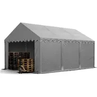 TOOLPORT 3x6m PVC lagertelt, grå