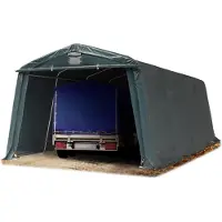 TOOLPORT 3,3x6,2m, Garagetelt, PE-teltdug, mørkegrøn