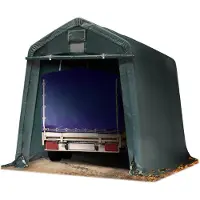 TOOLPORT 2,4x3,6m, Garagetelt, PE-teltdug, mørkegrøn