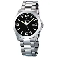 Festina Herreur F16376-4 Dress Sort/Stål Ø40 mm