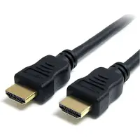 StarTech.com Højhastigheds-HDMI-kabel med Ethernet (han/hun) - Ultra HD 4k HDMI-videokabel - Video/Audio/Netværkskabel - HDMI - 28 AWG - HDMI, 19-pin (M) - HDMI, 19-pin (M) - 3 m - Sort (HDMM3MHS)