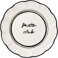Pick a Poppy Bistro salattallerken Black, 21,5 cm