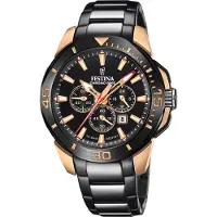 Festina Herreur F20645-1 Chrono Bike Sort/Stål Ø47 mm
