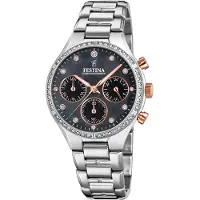 Festina Dameur F20401-4 Sort/Stål Ø36 mm