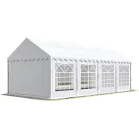 TOOLPORT 3x9m, Partytelt, PVC-teltdug, hvid