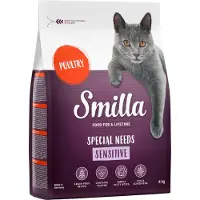 Smilla Økonomipakke: 5 x 4 kg / 2 x 10 kg - Adult Sensitive Kornfri Fjerkræ (5 x 4 kg)