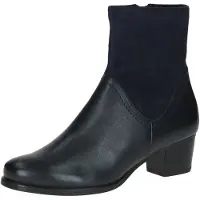 Caprice Bootie, blue, made of Leather and synthetic with Block heel, Size 38.5