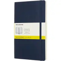 Moleskine Notes L (13x21 cm) med tern, blød indbinding, sapphire blue, 192 sider