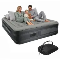 ECD-Germany Luftmadras med indbygget luftpumpe til to personer 203x157x47 cm ML-design