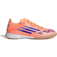 Adidas F50 League IN Coral Blaze - Orange/Blå/Hvid Børn - Indendørs (IC), størrelse 36