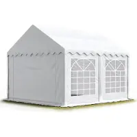 TOOLPORT 5x4m, Partytelt, PVC-teltdug, hvid
